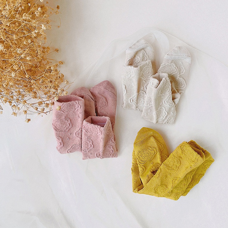 3 đôi tất công chúa phối màu sắc đơn giản thời trang cho bé gái