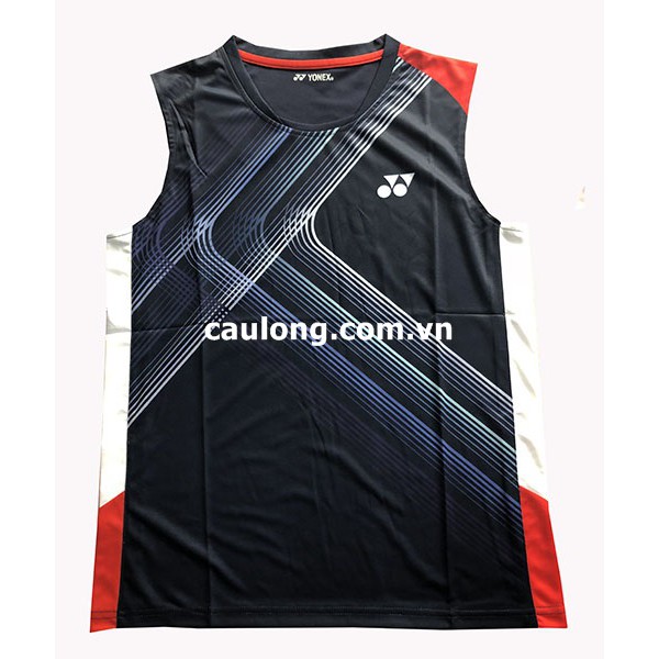 Áo Cầu Lông Nam Sát Nách Yonex 827A Màu Đen
