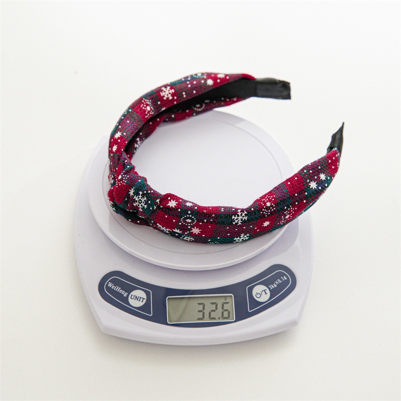 Băng Đô Cài Tóc Rửa Mặt Áp Suất Lớn Thắt Nút Phong Cách Giáng Sinh Cho Nữ Hàng Có