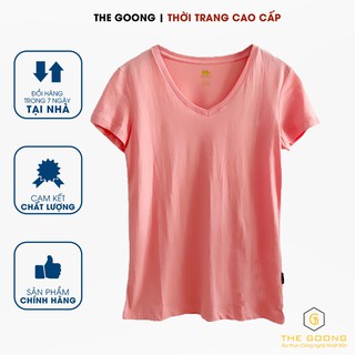 ÁO THUN TRƠN NỮ NHẬT BẢN 100% COTTON THOÁNG MÁT - CỔ TIM - CAROT