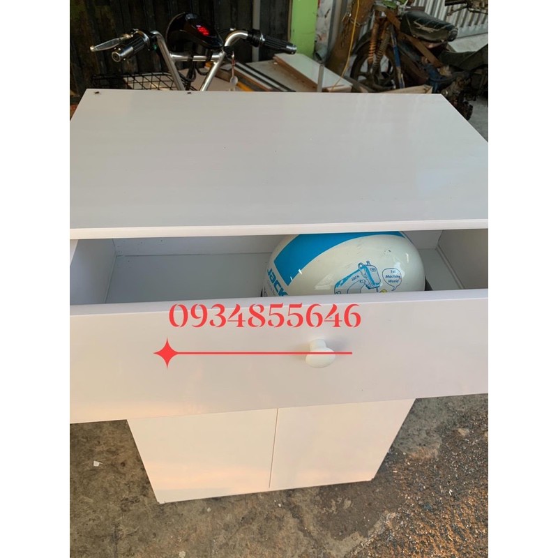 Tủ giày nhựa đài loan 2 cánh 1 hộc kéo