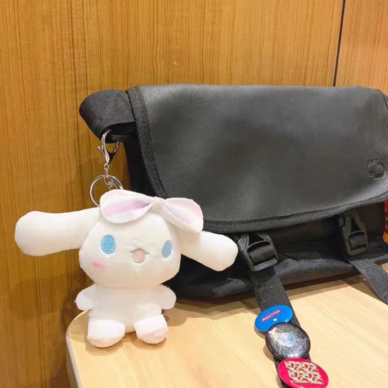 Móc khóa hình chú cún cinnamoroll tai to nhồi bông xinh xắn