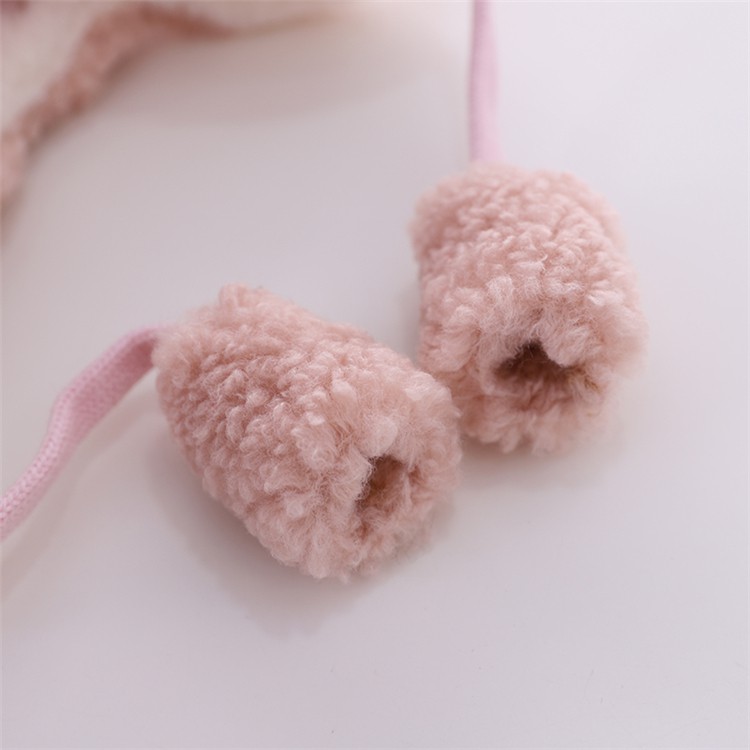 Mũ lông ấm áp phong cách hoạt hình thu đông cho bé