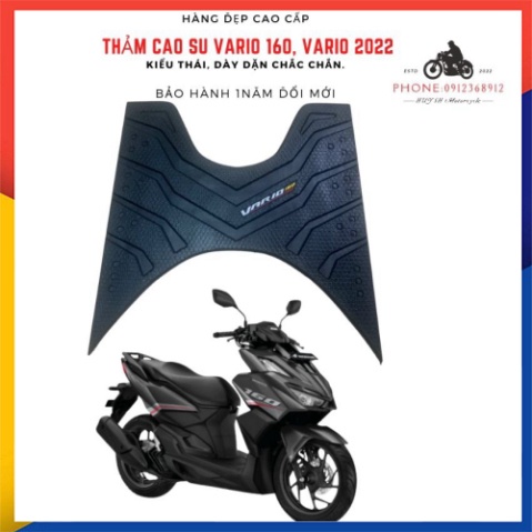 Thảm Lót Chân Xe Vario 160 Năm 2022 (Chữ Đỏ)