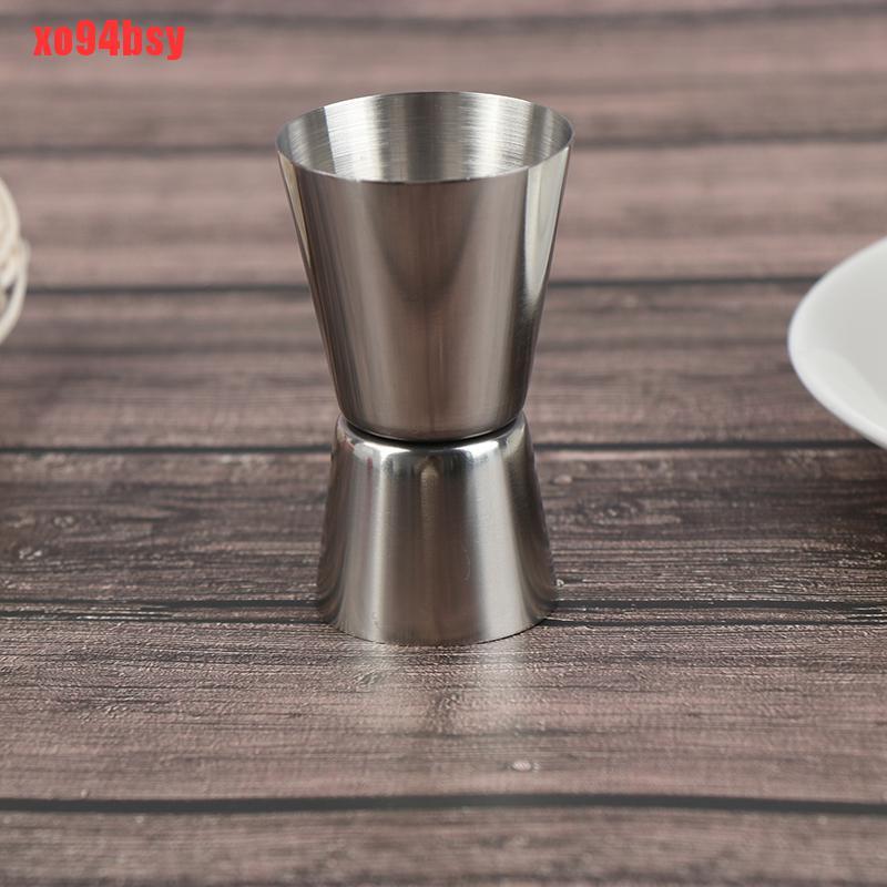 [xo94bsy]15/30 Ml Stainless Steel Cocktail Shaker Cup Bar Dual Shot Drink Spirit Measure