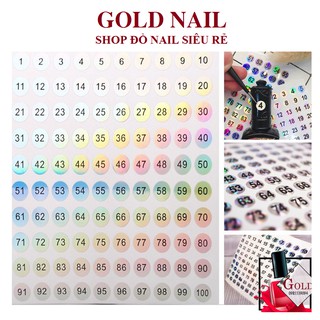 Tem dán số chai sơn, Tấm dán từ 01-100