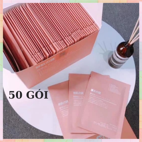 Hộp 50 miếng Mặt Nạ nhau thai cừu Nhật Bản dưỡng da, cung cấp độ ẩm, tái tạo collagen