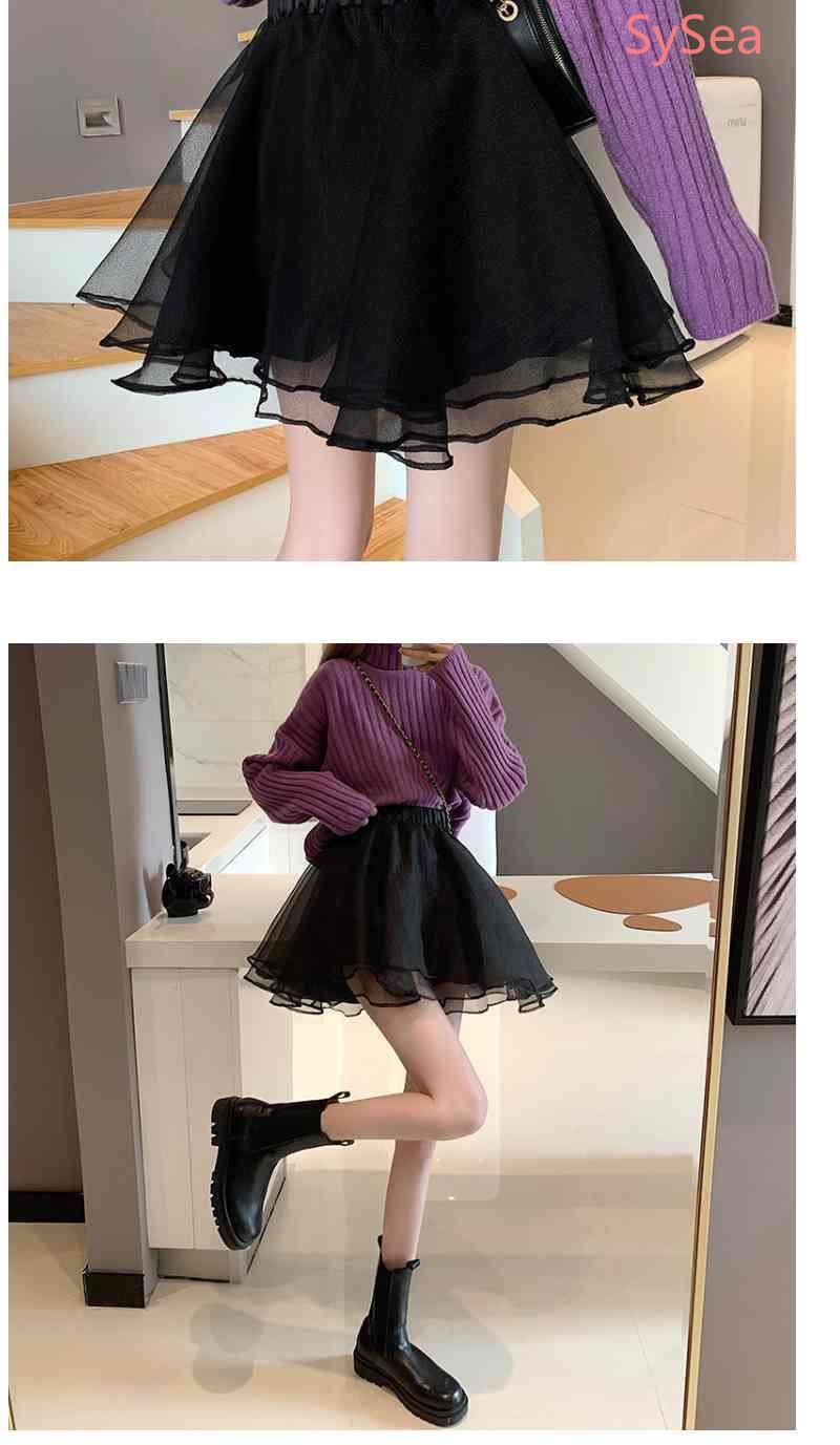 Chân Váy Lưng Cao Phối Lưới Thời Trang Mùa Hè Cho Phái Nữ | BigBuy360 - bigbuy360.vn