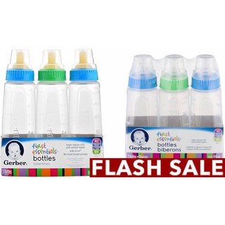 Bộ 3 bình sữa nhựa Gerber 270ml an toàn không chứa BPA