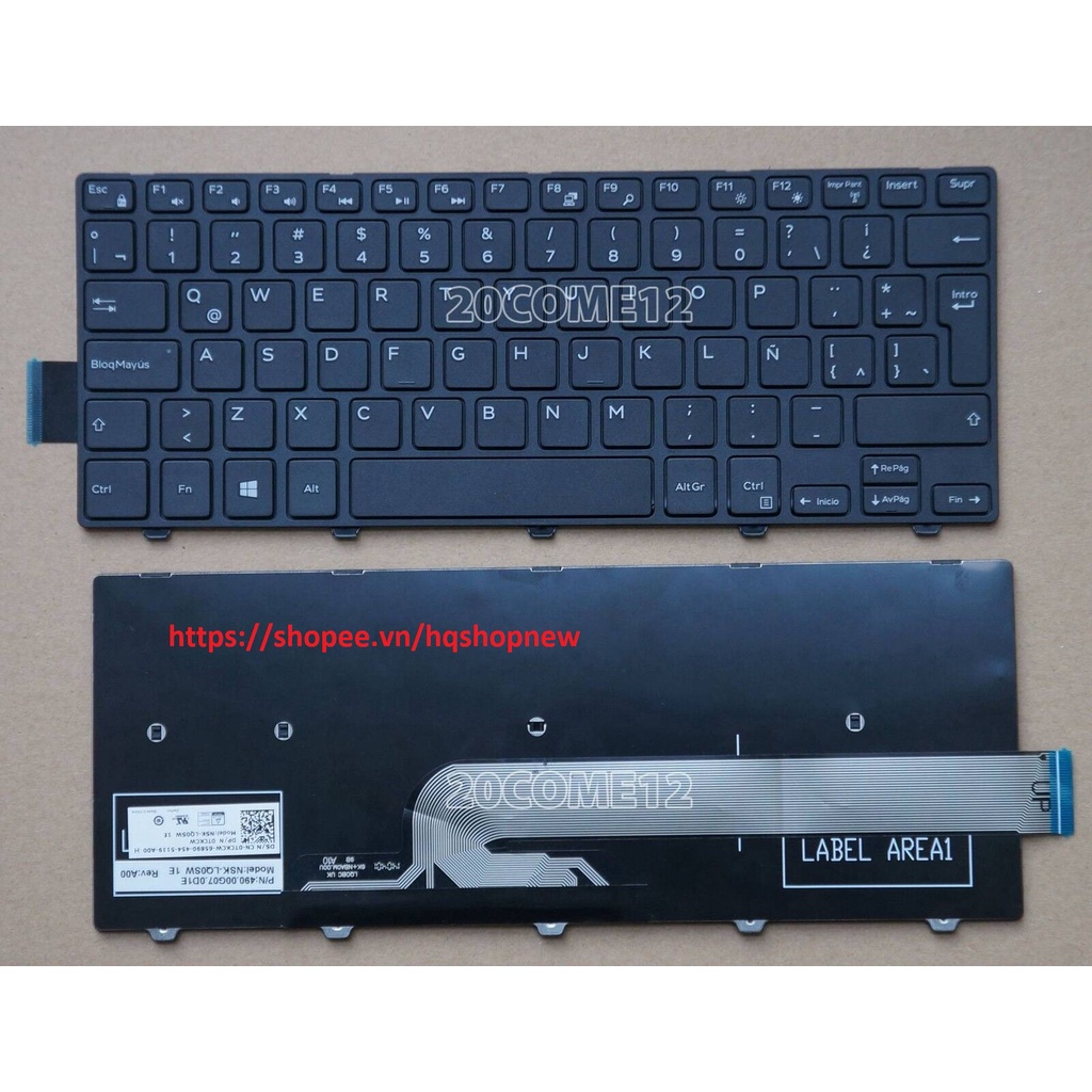 ⚡Bàn phím laptop Dell Inspiron 14 ,14 3000 ,14 5000 ,14 7000 Series