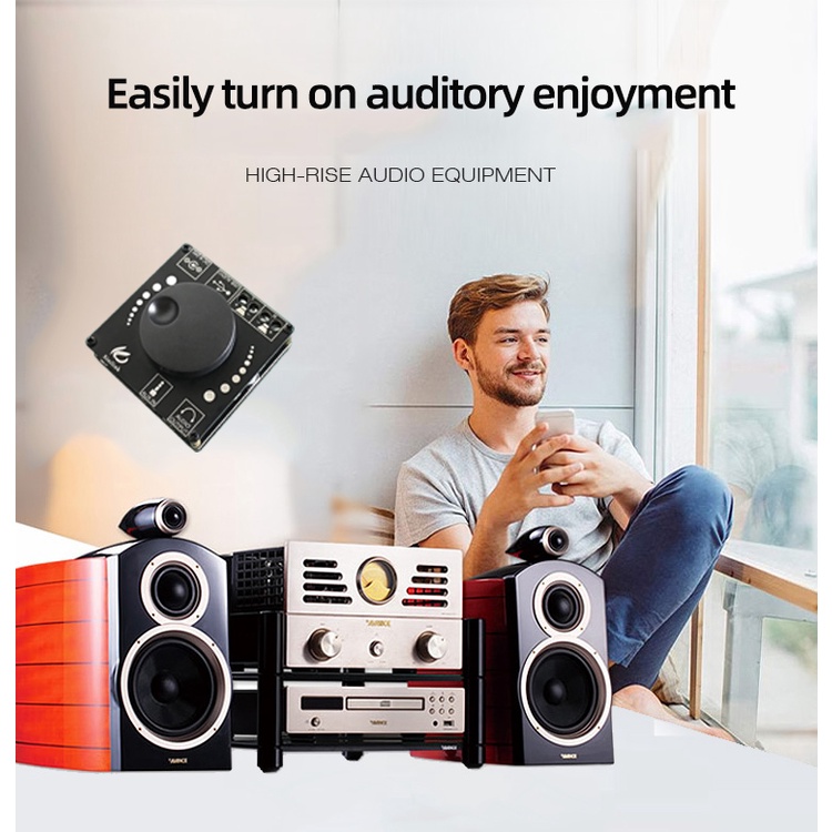 Mô-đun bảng khuếch đại kỹ thuật số DIYMORE bluetooth 5.0 AP15H 20WX2 Stereo 24V