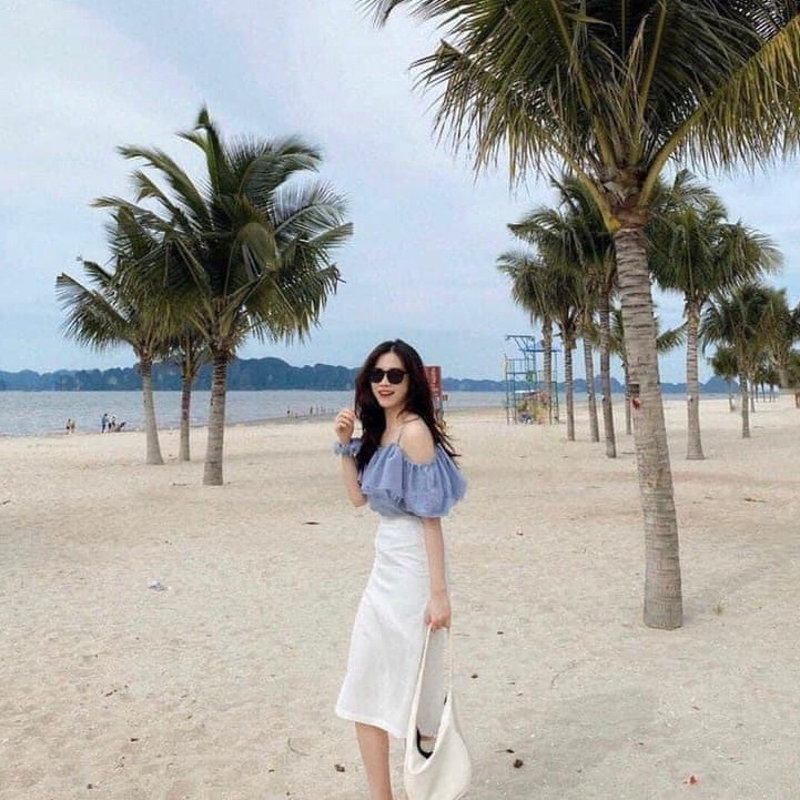 Áo trễ vai 2 dây bèo ngực- Áo hở vai nữ nhiều màu mẫu mới tại Mely