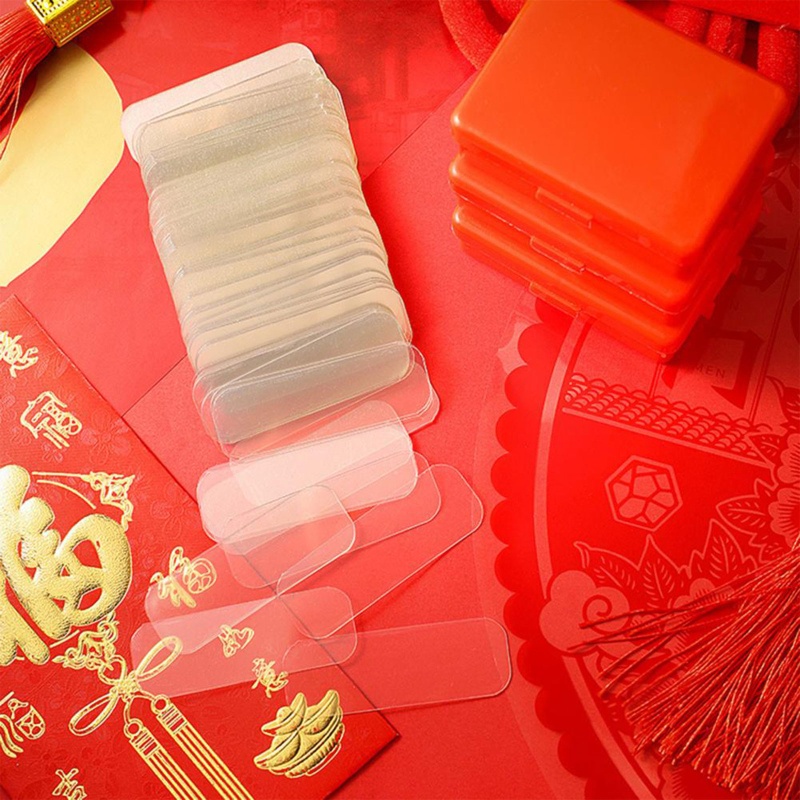 Bộ 60 Miếng Dán Hai Mặt Cố Định Chống Thấm Nước Có Thể Tái Sử Dụng