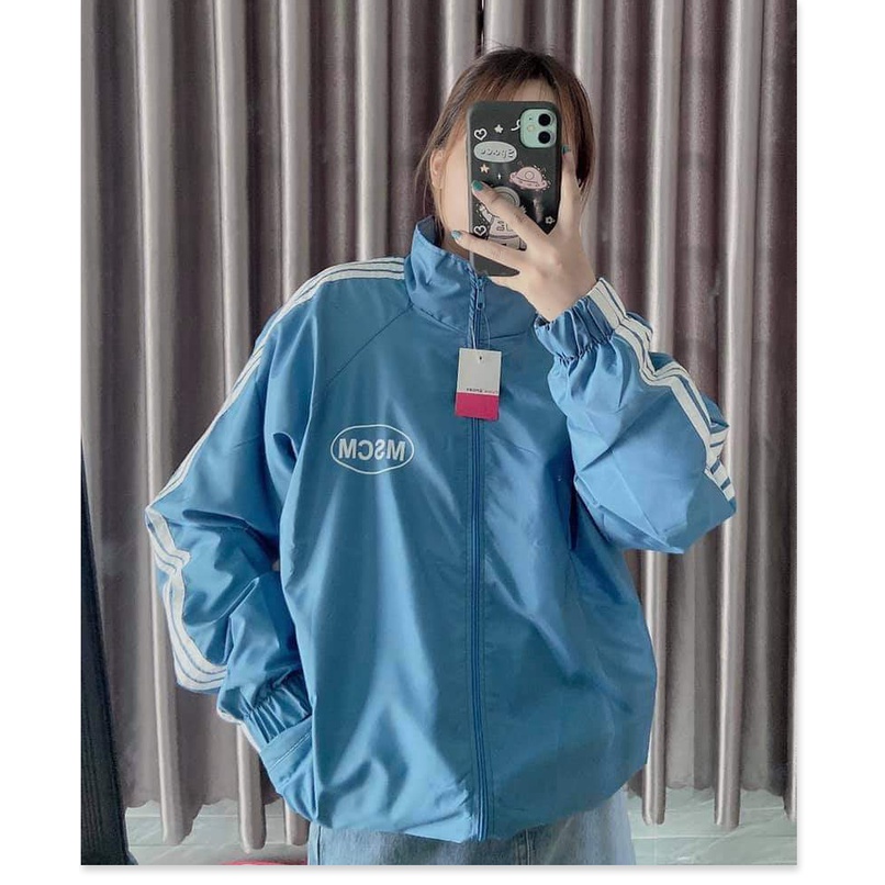 [ HÌNH THẬT 100% ] Áo Khoác Dù Unisex 2 Lớp Phối Sọc Tay Mẫu Mới - NGỌC HÂN FASHION