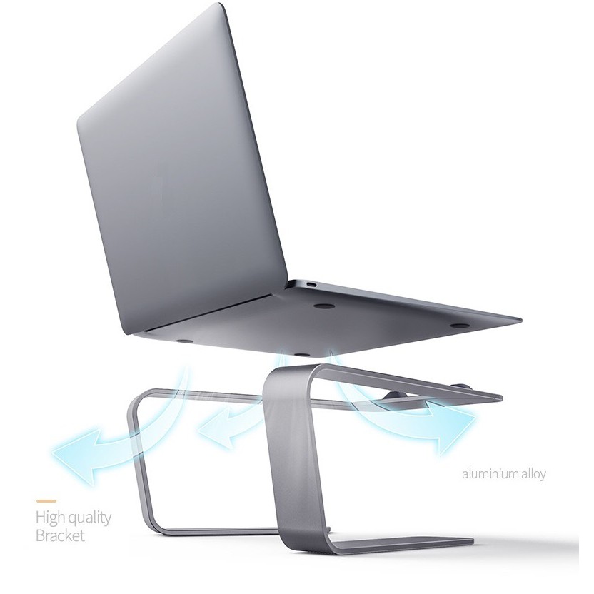 Giá đỡ laptop macbook nhôm cao cấp P49, P43  nâng cao hỗ trợ tản nhiệt cho máy tính xách tay 11 inch - 16 inch