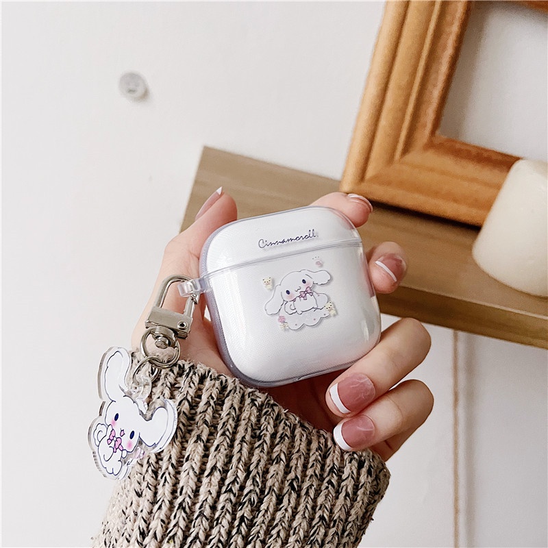 Ốp Bảo Vệ Hộp Đựng Tai Nghe Airpods 3 Trong Suốt Hình Cún Cinnamon Xinh Xắn