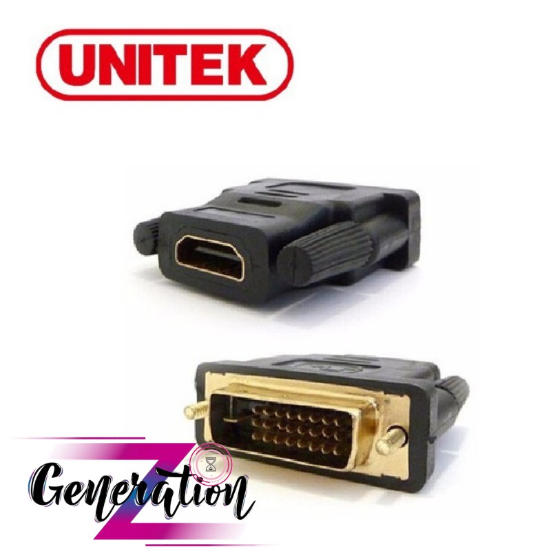 Đầu chuyển HDMI to DVI D 24+1 Unitek Y-A 007