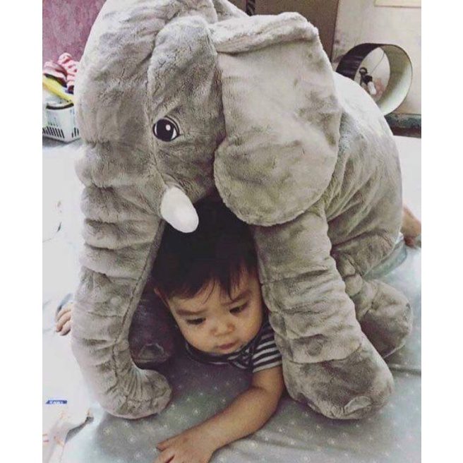 gấu bông-voi xám