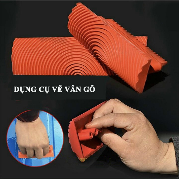 CỌ LĂN SƠN TẠO VÂN GỖ - DỤNG CỤ VẼ SƠN GIẢ GỖ