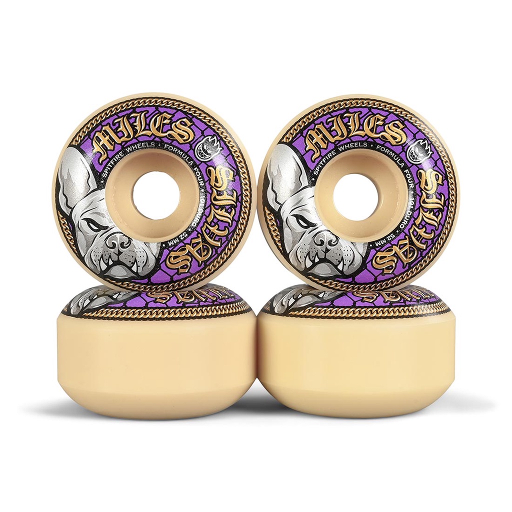 Bộ Bánh Ván Trượt Skateboard SPITFIRE MILES SILVAS F4 101 PRO CLASSIC WHEELS 52MM