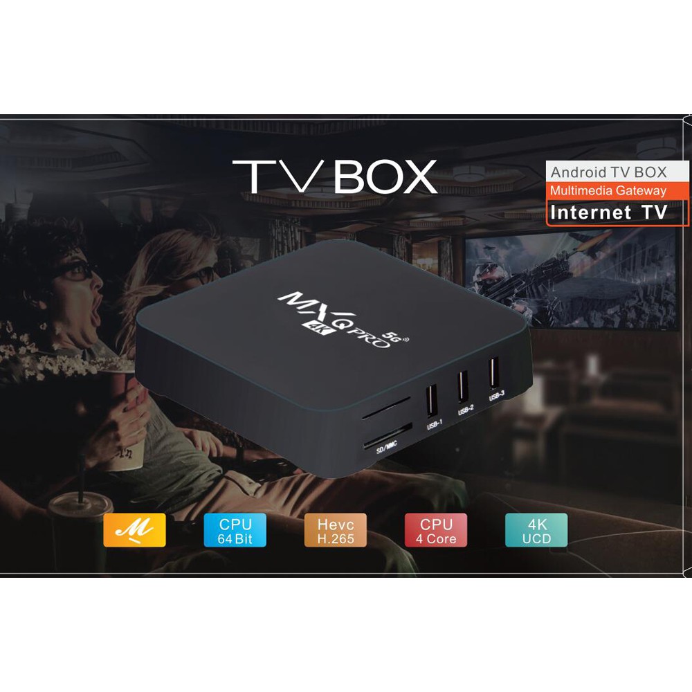 Tv Box hệ điều hành Android 10.1 Os Kd Rk3228A 4k 5ghz Wifi Bốn Lõi Và Phụ Kiện