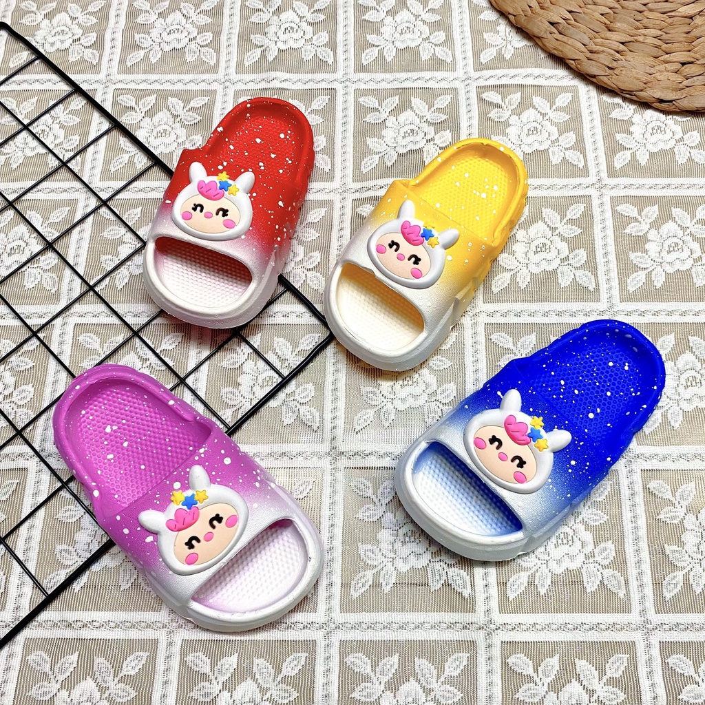 Dép quai ngang cho bé phối màu ombre cực dễ thương siêu êm siêu nhẹ - TT413