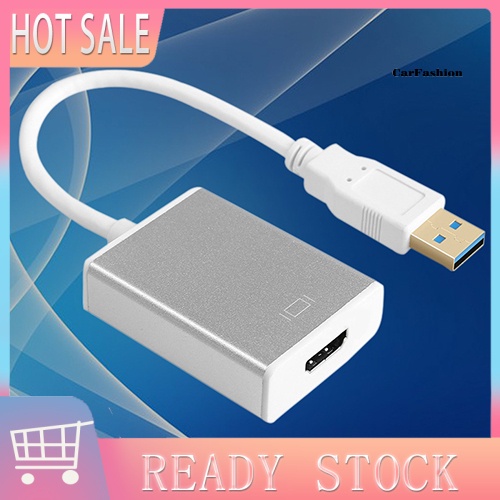 BKP* White SuperSpeed USB 3.0 to HDMI-compatible Adapter for Windows 2560x1440