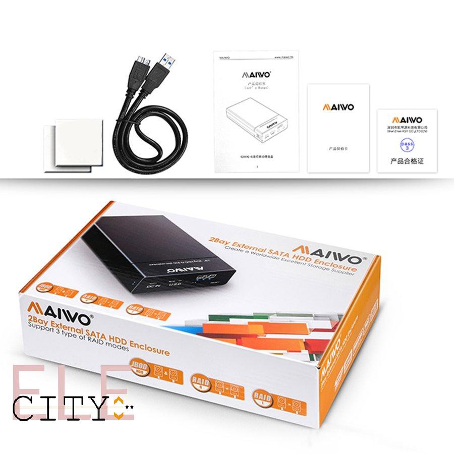 Ổ Cứng Di Động 20ele K25682 Dual Bay Hdd Ssd Usb3.0 | BigBuy360 - bigbuy360.vn