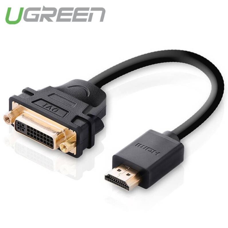 Cáp chuyển đổi HDMI sang DVI dài 20CM - UGREEN 20136 (màu đen)