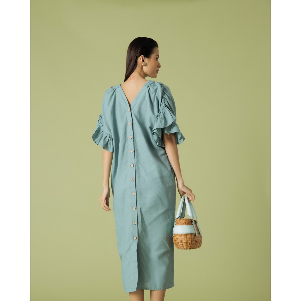 Đầm Linen Nữ Xanh F2 Fashion &amp; Freedom