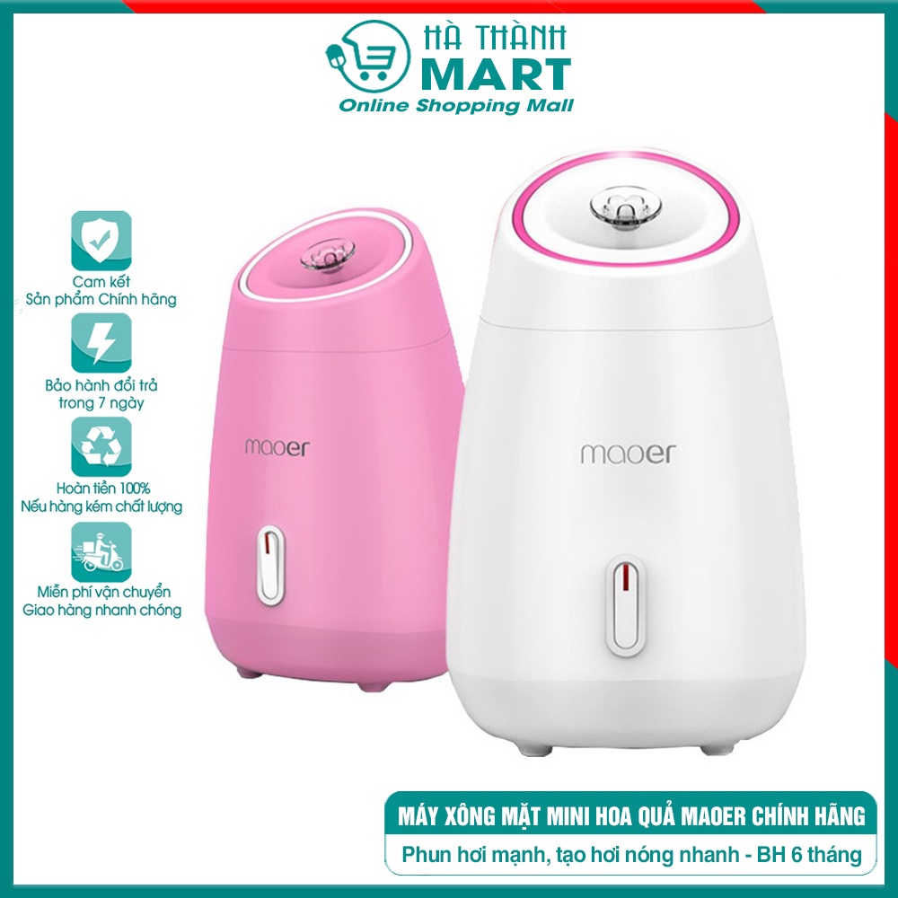 Máy xông mặt maoer hoa quả mini tự động 2 in 1 size to hơi nóng phun hơi mạnh chứa nhiều nước và hoa quả