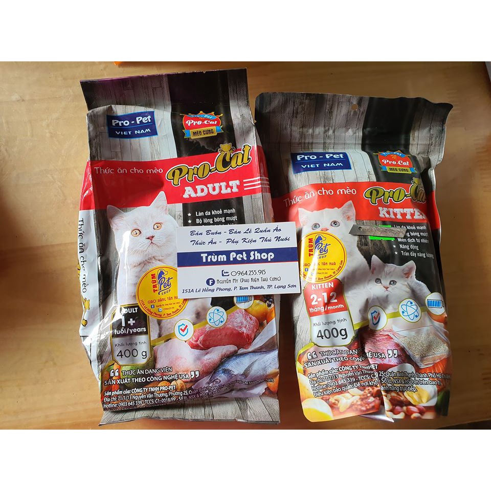 thức ăn mèo con pro cat 1kg