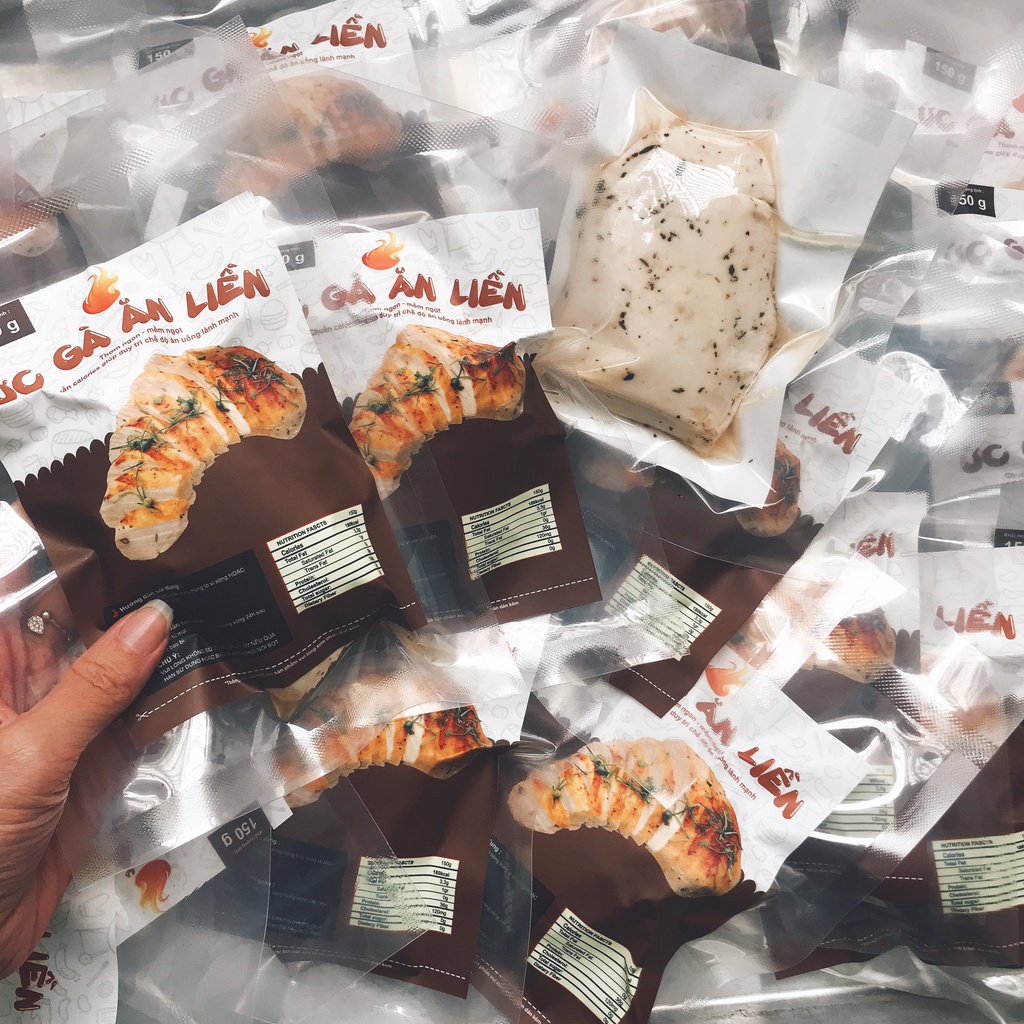 COMBO 3 MIẾNG ỨC GÀ ĂN LIỀN 150G THE HAPPY FOOD VN