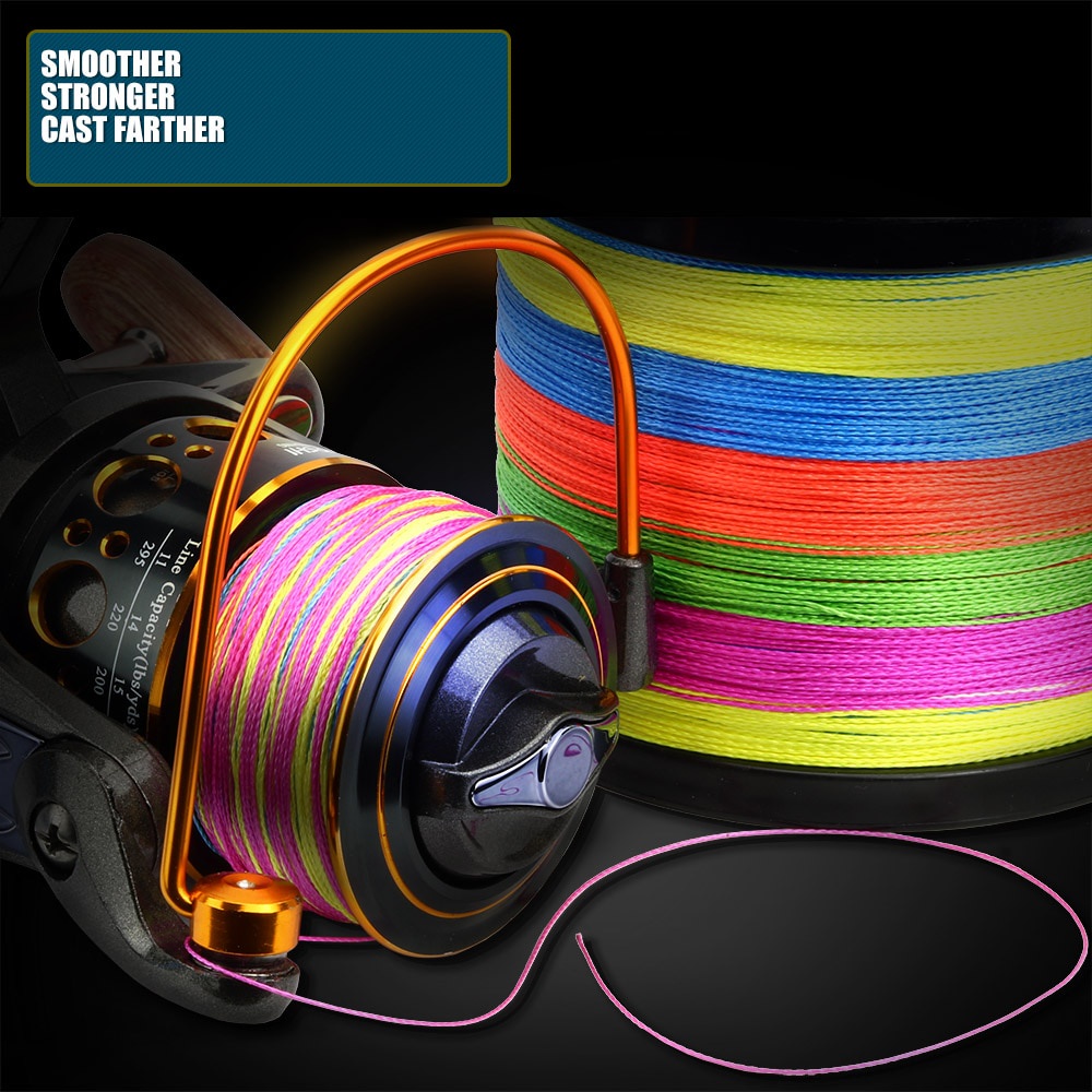 Cuộn Dây Câu Cá Bện 4 Sợi 10-120LB PE 300M