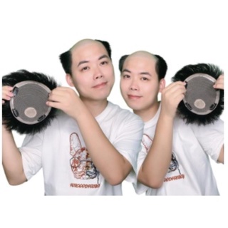  Tóc Giả 100% Tự Nhiên Có Kẹp Dành Cho Nam Giới 