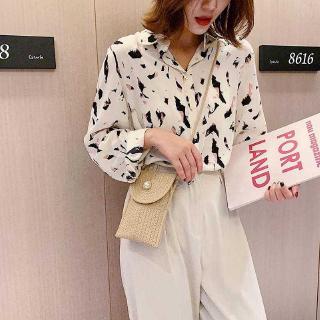 Túi Cói Nhỏ Đính Ngọc Trai Nhân Tạo