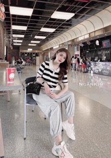Bộ áo kẻ quần dài koi311