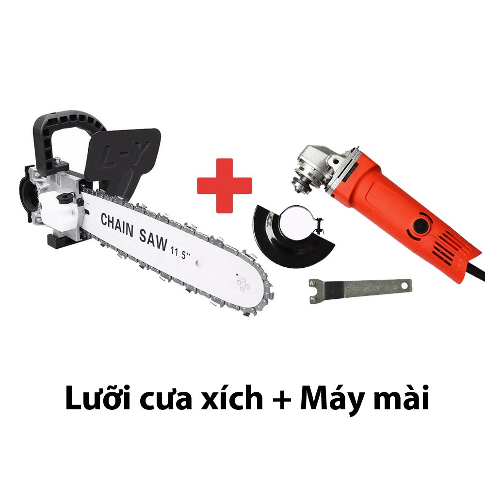 Combo bộ cưa cây đa năng .nam xích gắn máy mài 100mm
