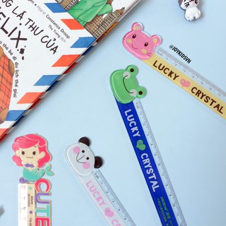 Thước nhựa 15cm | Thước kẻ học sinh dễ thương | Đánh dấu sách dễ thương - Cute Ruler 15cm