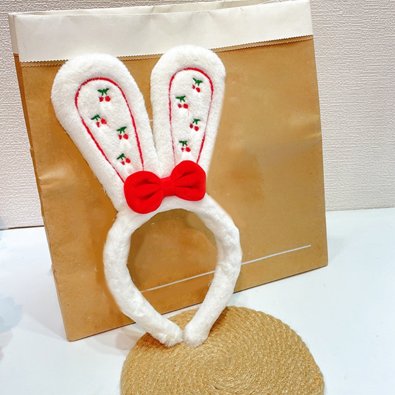 Băng Đô Tai Thỏ Phối Lông Giả Hóa Trang Halloween Cho Nữ