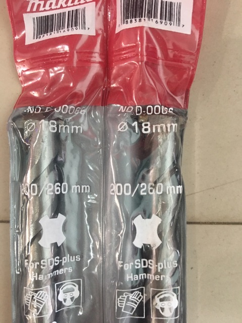 MŨI KHOAN Bê tông GÀI MAKITA 16mm và 18mm