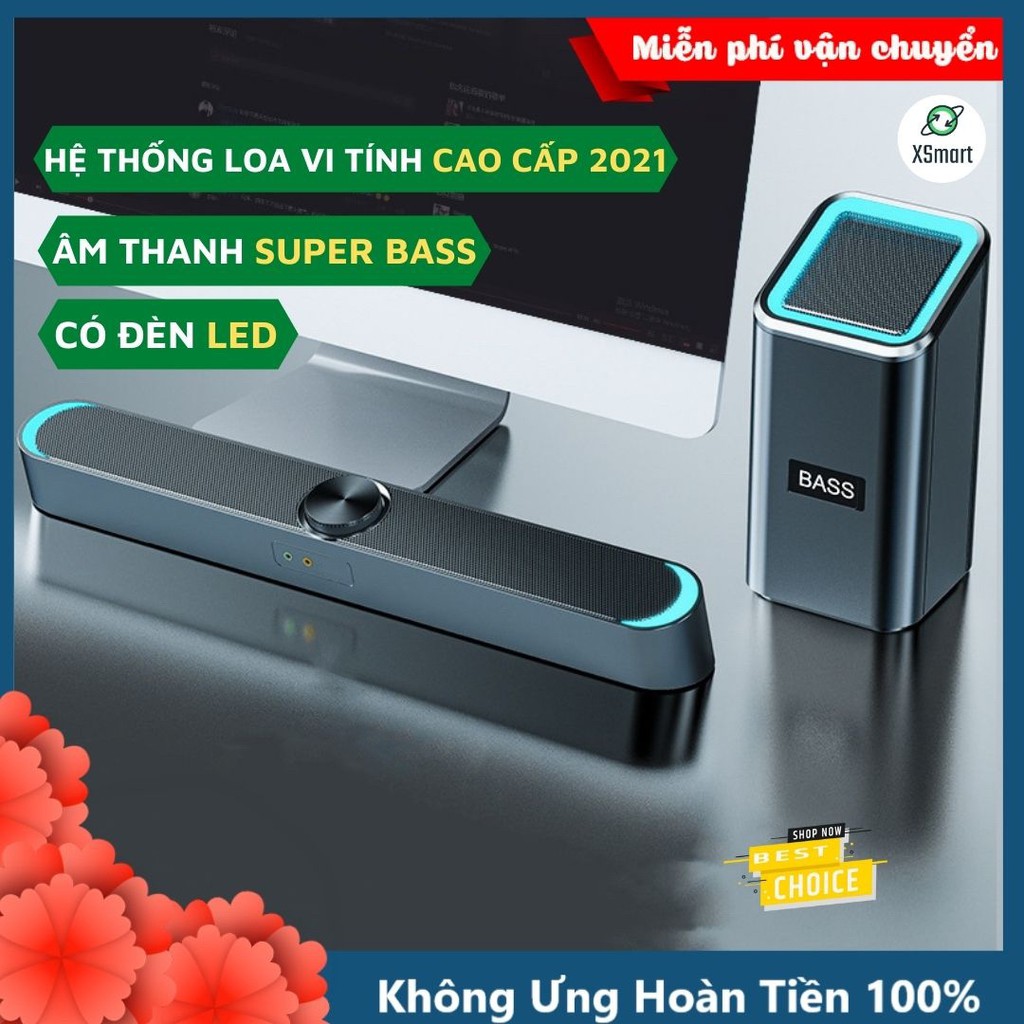 Loa Vi Tính Có Bluetooth Để Bàn Nghe Nhạc Cực Đã Sada D238 Bass 2021 Tương Thích Laptop Máy Tính Tivi