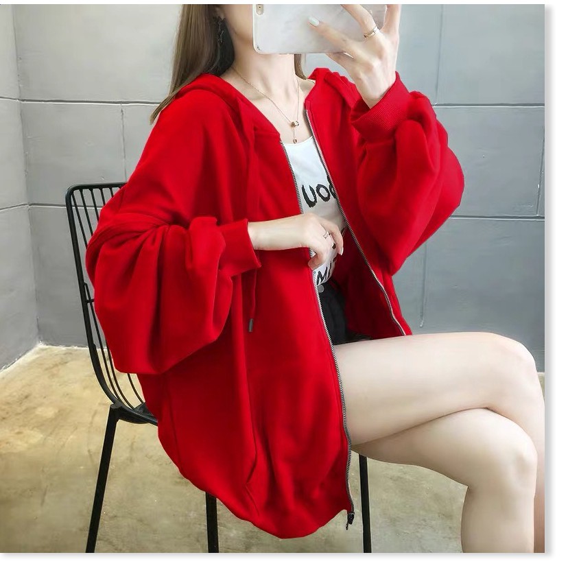 ÁO KHOÁC HOODIE PHỐI DÂY KÉO TAY BỒNG THỜI TRANG SÀNH ĐIỆU