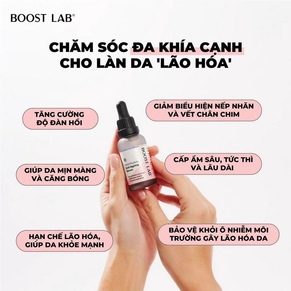Tinh Chất Peptides Chống Lão Hóa, Cải Thiện Nếp Nhăn và Bảo Vệ Da | BOOST LAB Multi-Peptide Anti-Aging Serum
