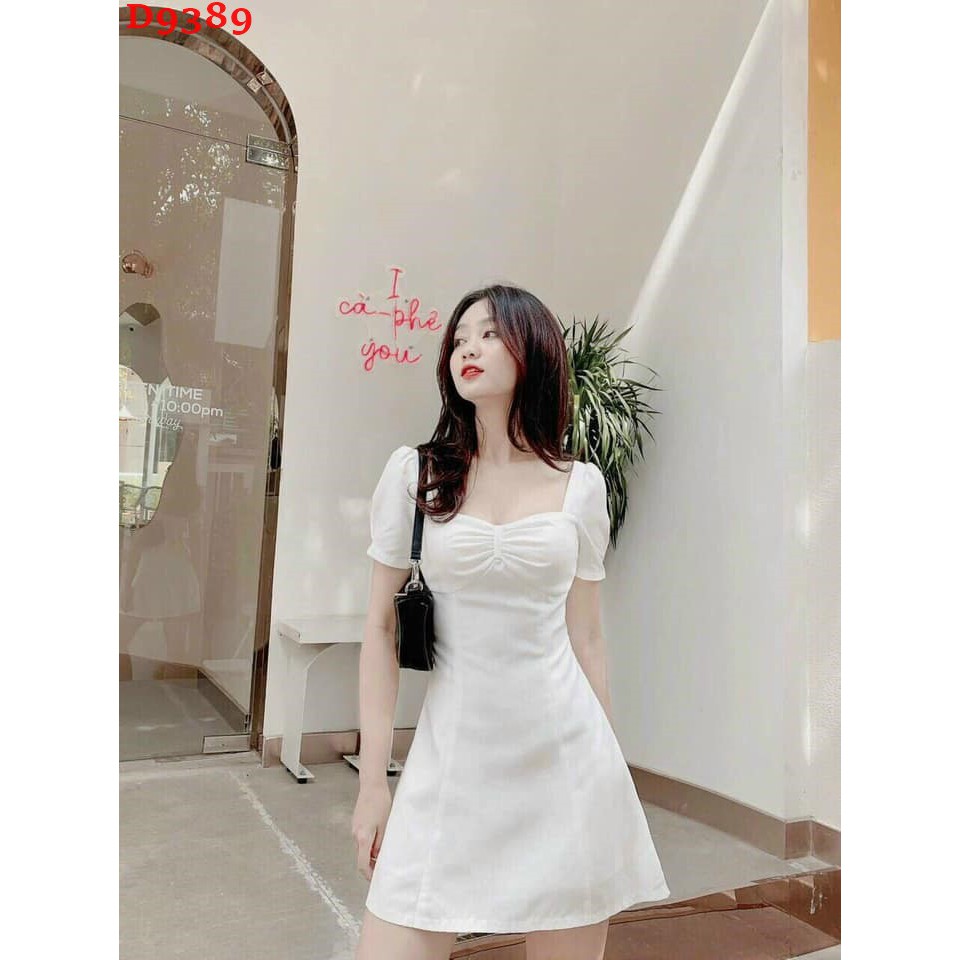 [Mã SKAMSALEP6 giảm 10% tối đa 100K đơn 150K] Đầm đi tiệc cổ vuông nhún ngực sang trọng ZOMI-D9389 | BigBuy360 - bigbuy360.vn