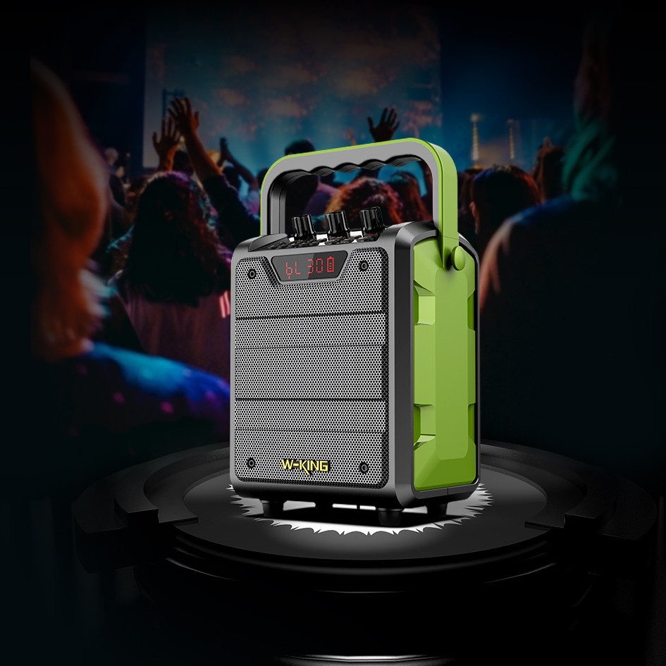 Loa karaoke bluetooth w-king T2S 15w,kèm 1 míc có dây, pin dùng 6 đến 8 giờ