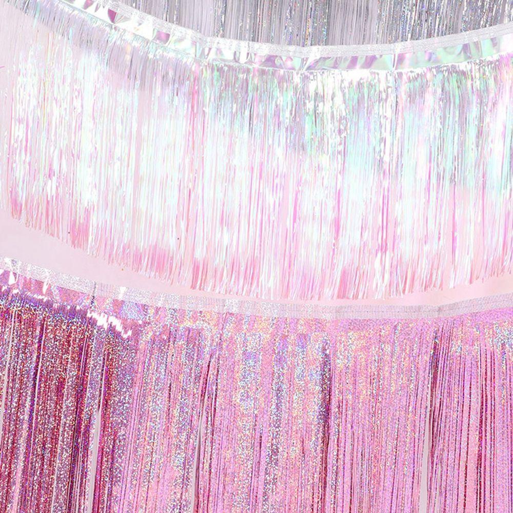 Rèm Lá Thiếc Màu Ngà Sáng Tạo Trang Trí Tiệc Cưới / Sinh Nhật / Nhà Cửa