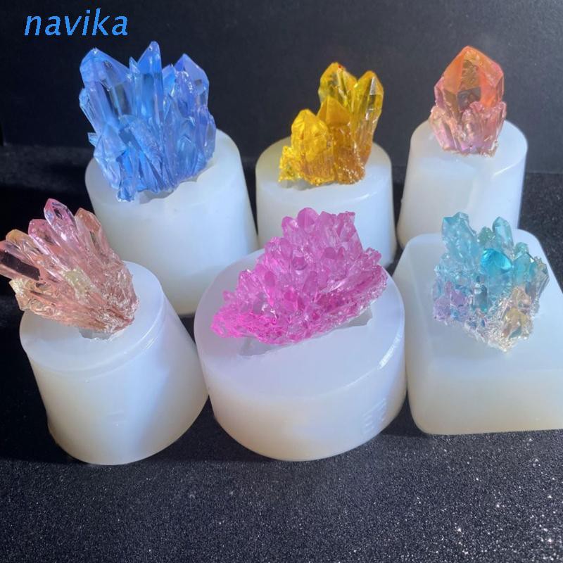 Khuôn Silicon Hình Đá Pha Lê Chuyên Dụng Làm Đồ Thủ Công