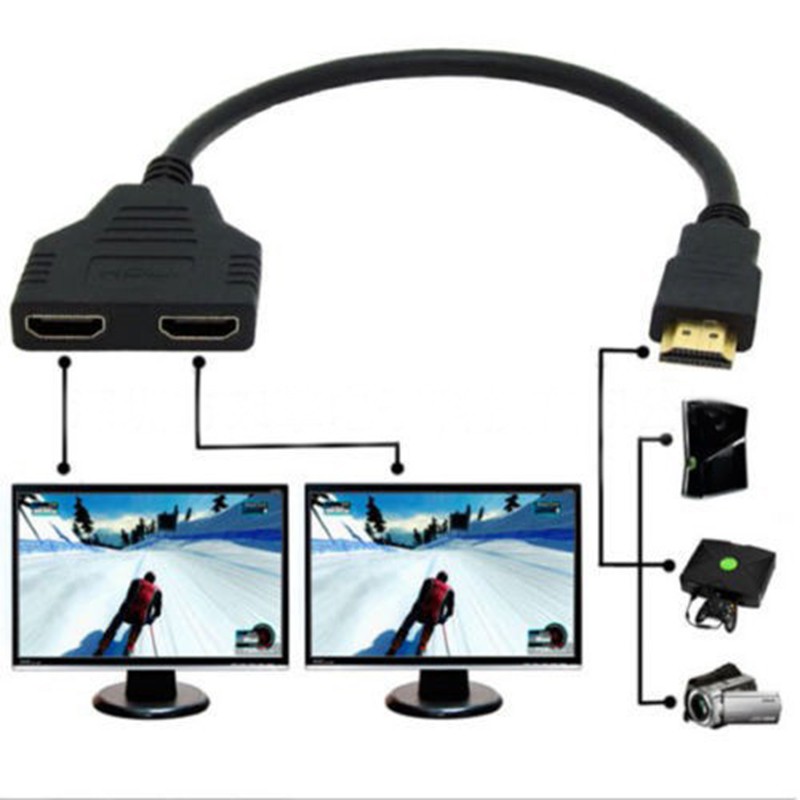 Dây Cáp Chia Cổng Hdmi 1 Male Sang Hdmi 2 Female