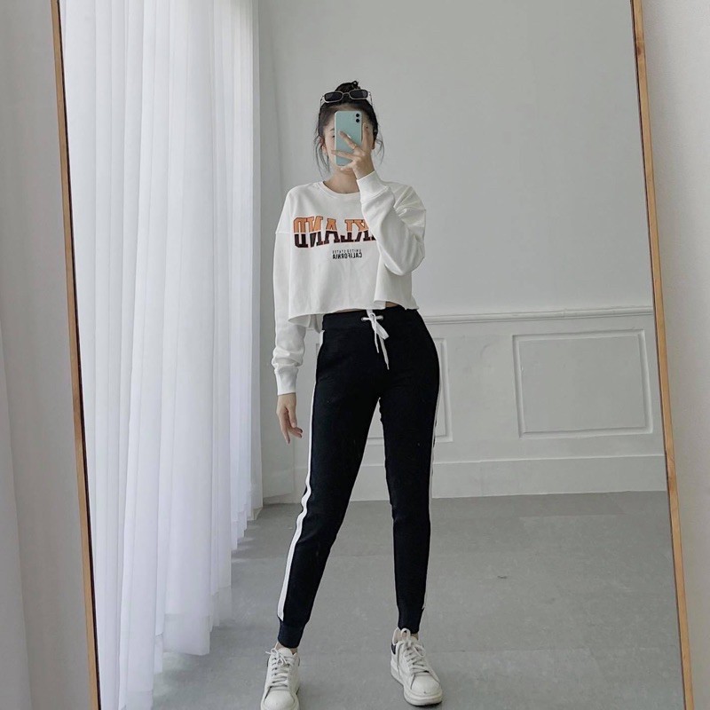 [Mã SKAMA06 giảm 8% tối đa 50K đơn 250K] Quần jogger thun bo chân phối sọc (Hình thật) | BigBuy360 - bigbuy360.vn